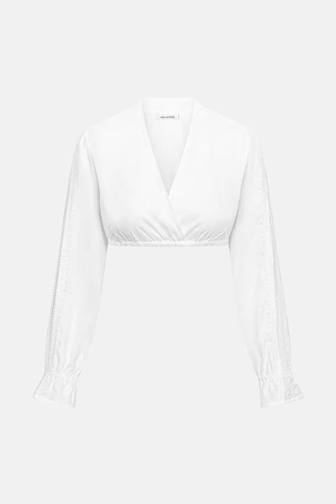 Damen Dirndlbluse Gila Langarm